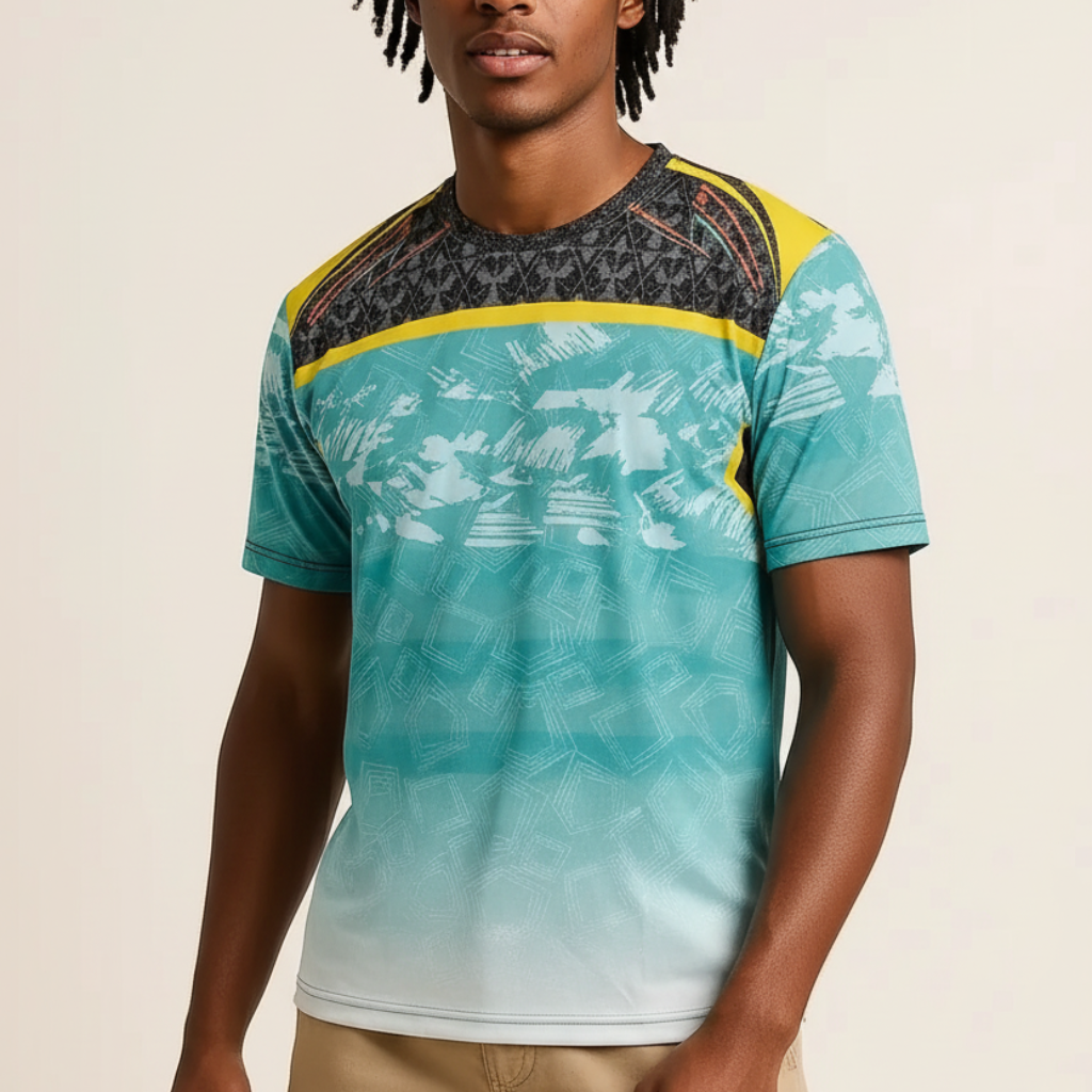 Men’s Green Round Neck T-Shirt