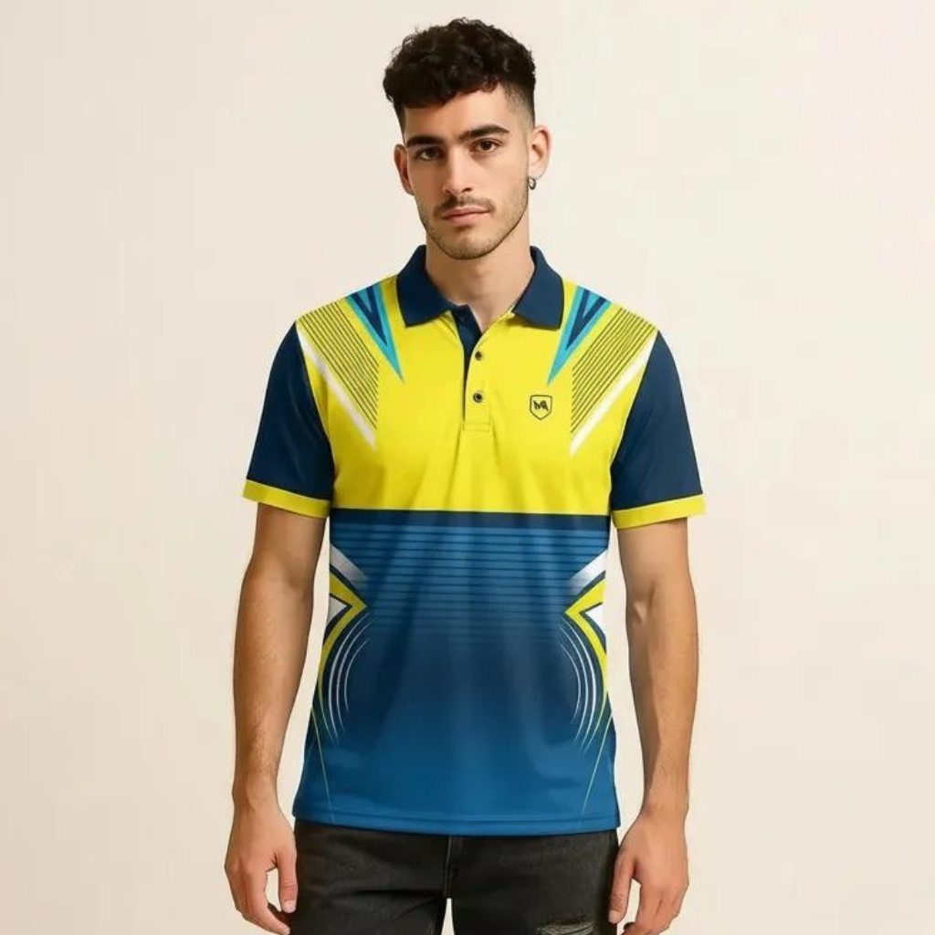 Men’s Lemon Yellow Collar T-Shirt